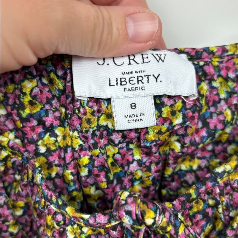 J. Crew Women's Floral Liberty Fabric Blouse - Size 6 - Picture 3 of 9